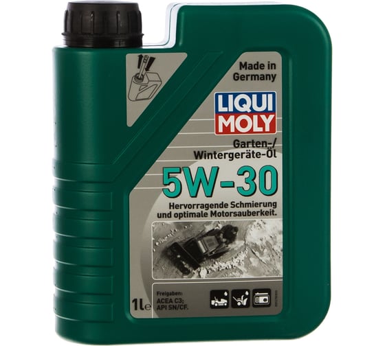 Масло НС-синтетическое для садовой и силовой техники Garten-Wintergerate-Oil 5W-30 CF/SN C3 1 л LIQUI MOLY 39018