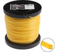 Леска для триммера сечение квадрат 2.4 мм, 240 м, нейлон ТУНДРА 7547655