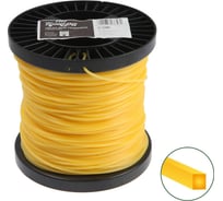 Леска для триммера сечение квадрат 3 мм, 150 м, нейлон ТУНДРА 7547656