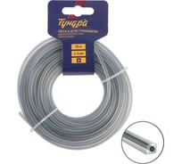 Леска для триммера сечение квадрат с жилой, двухкомпонентная 3 мм, 15 м, нейлон ТУНДРА 7547637