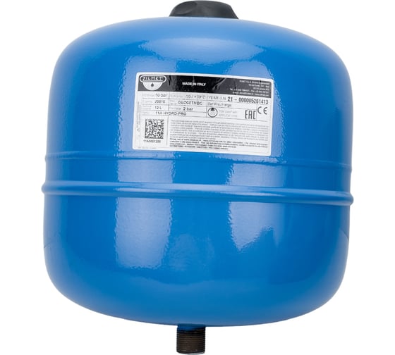 Расширительный бак HYDRO-PRO 12 л, 10 Бар, 3/4"G, синий ZILMET 11A0001200 1