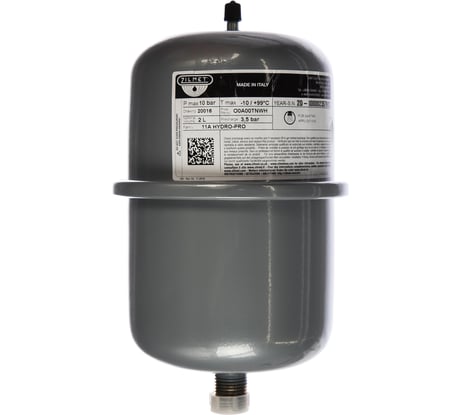 Расширительный бак HYDRO-PRO 2 л, 10 Бар, 1/2"G, синий ZILMET 11A0000200