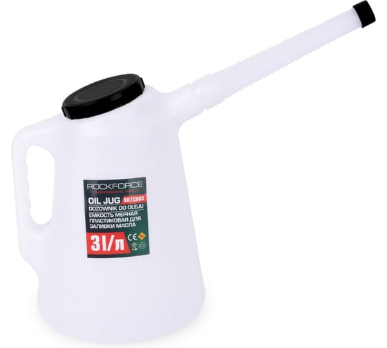 Емкость мерная пластиковая для заливки масла 3 л ROCKFORCE RF-887C003(17041)
