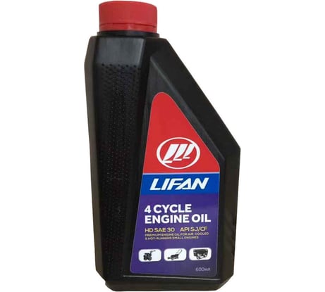Масло для 4-х тактных двигателей минеральное SAE 30 API SJ/CF 0.6 л LIFAN 00-00003276