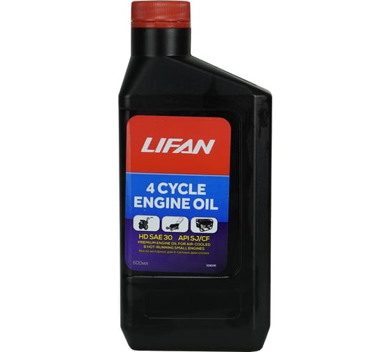 Масло для 4-х тактных двигателей минеральное SAE 30 API SJ/CF 0.6 л LIFAN 00-00003276
