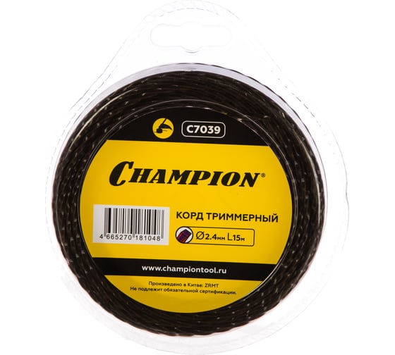 Корд триммерный Magic (2.4 мм, 15 м) CHAMPION C7039