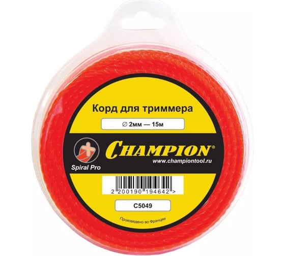 Корд триммерный Spiral Pro (2 мм; 15 м) Champion C5049 1