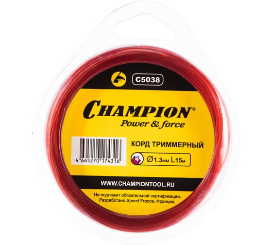 Корд триммерный Star Pro (1.3 мм; 15 м) CHAMPION C5038