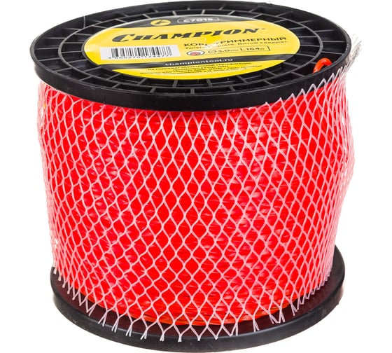 Корд триммерный Twisted Square, нож для отреза (3.0 мм, 164 м) CHAMPION C7015