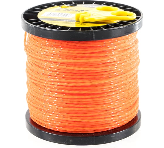 Корд триммерный Twisted Square, нож для отреза (2.0 мм, 130 м) CHAMPION C7009