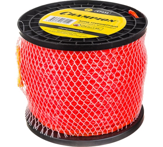 Корд триммерный Twisted Square, нож для отреза (4.0 мм, 95 м) CHAMPION C7032