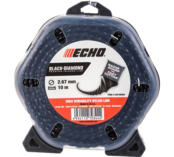 Корд триммерный Black Diamond Line (2.7 мм; 10 м; скрученный квадрат) ECHO 340105004