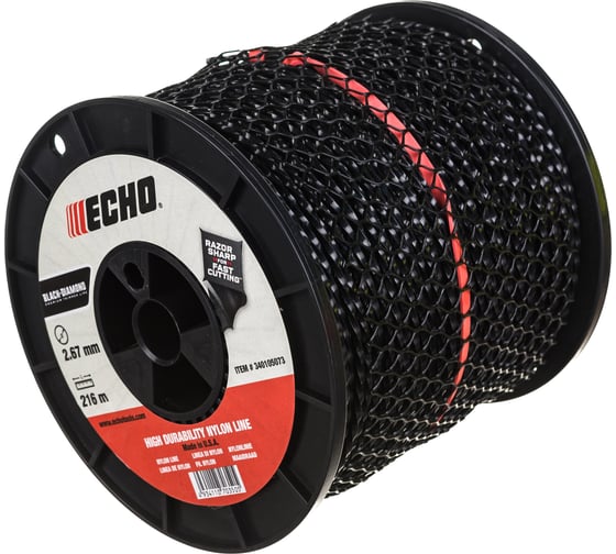 Корд триммерный Black Diamond Line (2.7 мм; 216 м; скрученный квадрат) ECHO 340105073