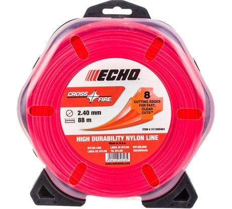Корд триммерный Cross Fire Line (2.4 мм; 88 м; крест) ECHO 311095064