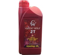 Масло для двухтактных двигателей 2t Mineral Oil 1 л Great Wolf GWM-T2/1