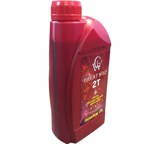 Масло для двухтактных двигателей 2t Mineral Oil 1 л Great Wolf GWM-T2/1