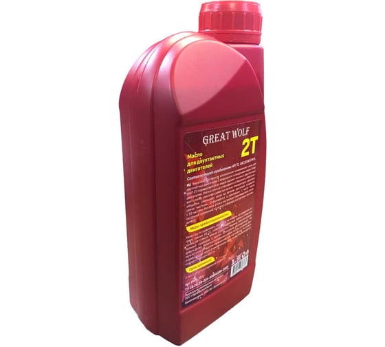 Масло для двухтактных двигателей 2t Mineral Oil 1 л Great Wolf GWM-T2/1
