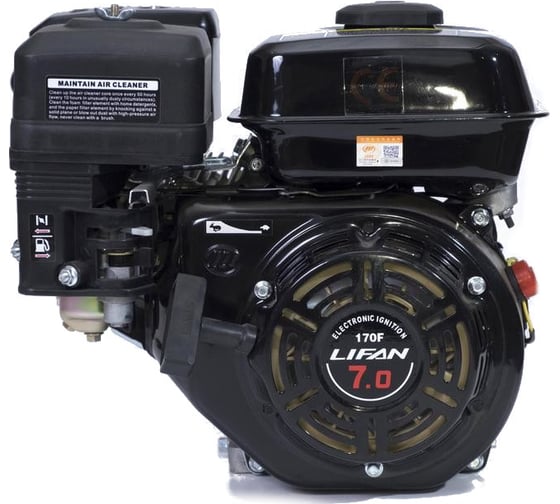 Двигатель 170F Eco 7 л.с., D19, 3А LIFAN 00-00003347