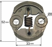 Сцепление (вариатор) для бензокос 33/43/52 см³ TORGWIN T893713 30118478