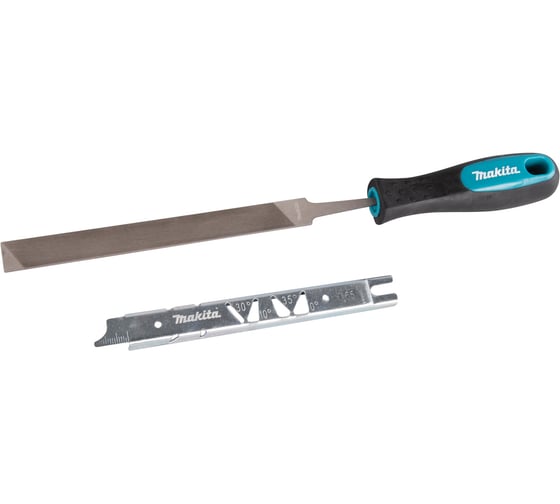 Плоский напильник с рукояткой и шаблоном Makita D-70998