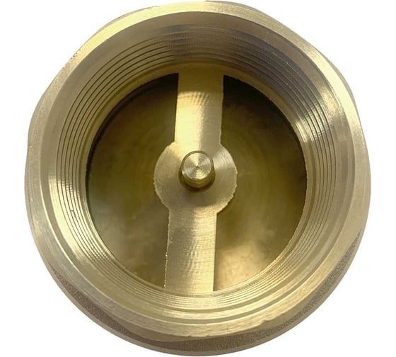 Обратный клапан 1 1/4", латунь, толкатель латунь, поток от НР к ВР UNIPUMP 82462