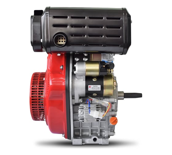 Дизельный двигатель ENERGY POWER 186FE (V-тип, эл. запуск) без топливного бака REDVOLT 186F-V-E-W