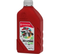 Масло моторное 2-тактное DENTO Eco 2-Stroke TC-W3 1 л, пластиковая канистра Totachi 1G301