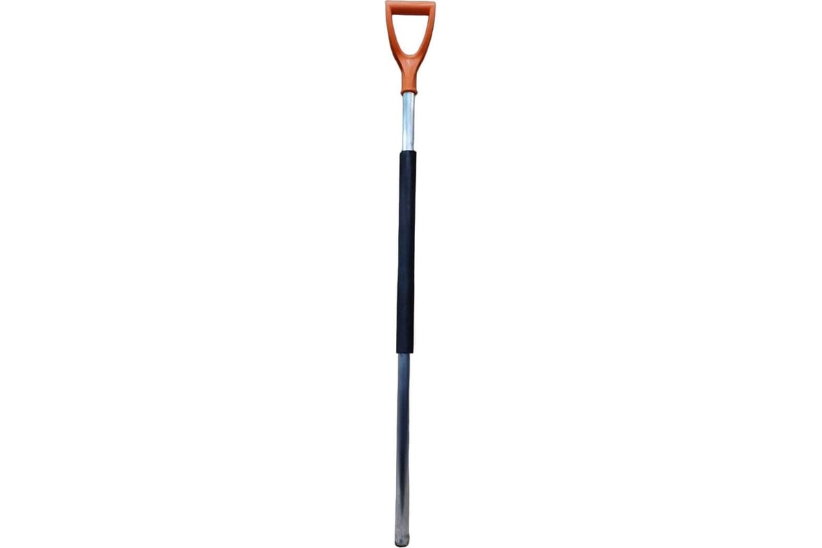 Черенок для лопаты алюминиевый 120 см, 32 мм, с ручкой V образной .
