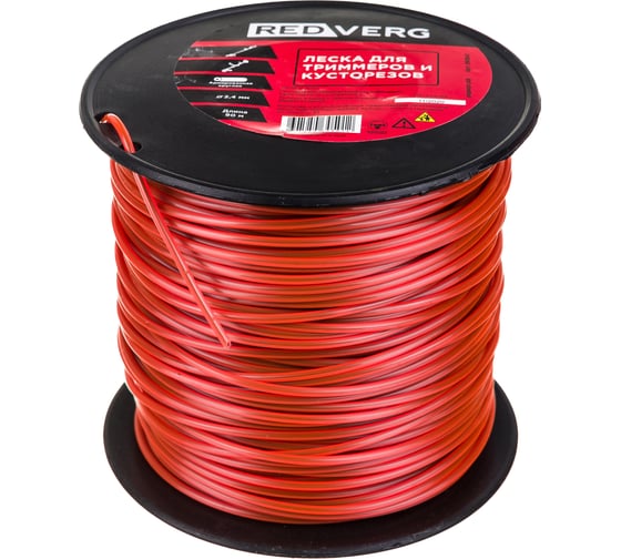 Леска для триммера 2,4 мм, 90 м, круглая REDVERG 6615947 1