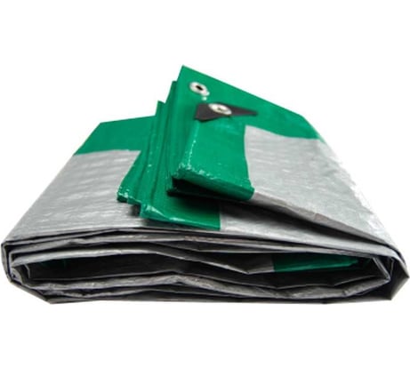 Тент укрывной Тарпаулин 4х10 м, 120 г.м.кв., зеленый ООО ПКФ БРЕЗЕНТ В41012011