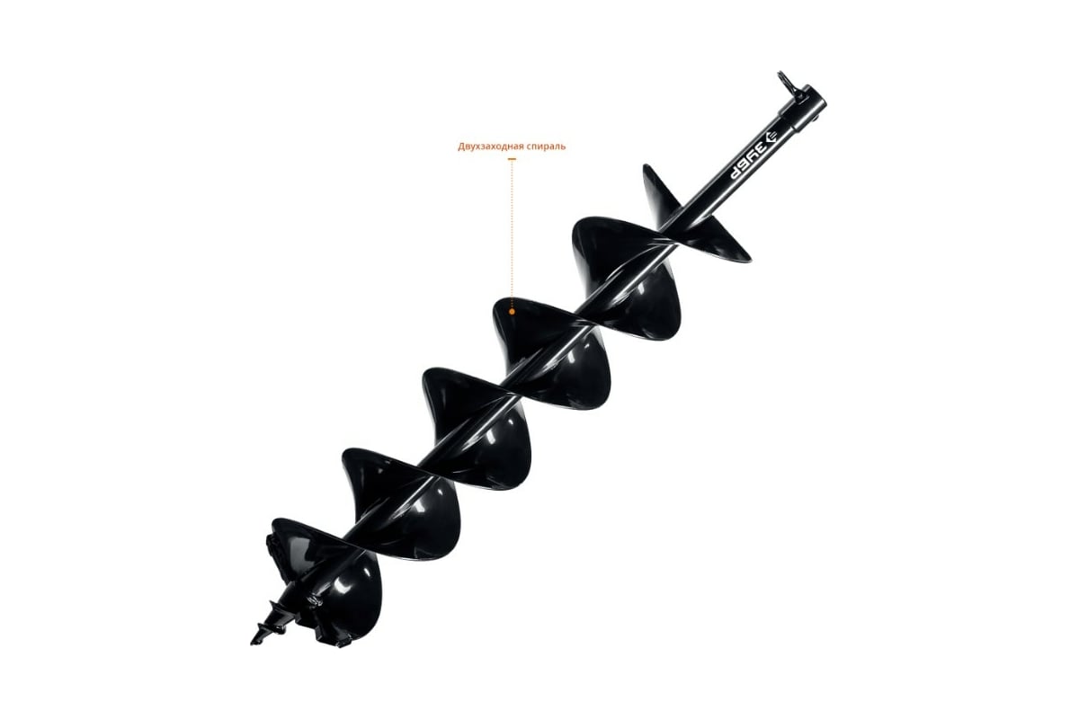 Шнек для мотобуров, мерзлый грунт, 200 мм, двухзаходный, Зубр 7052-20 ...
