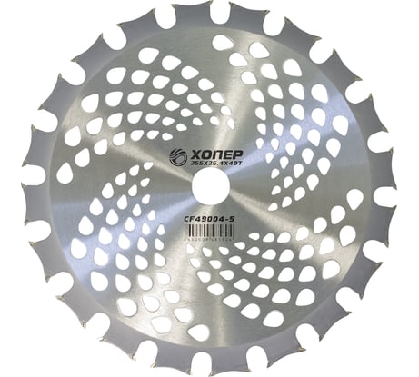 Нож для триммера CF49004-V 255X25.4 мм, 40T ХОПЕР 4640009485604