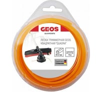 Леска триммерная квадратная Quadra, 2.4 мм, 15 м, в блистере GEOS by AL-KO 213496