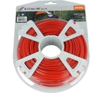Леска триммерная квадратного сечения 2,7 мм, 65 м, красного цвета STIHL 0000-930-2643