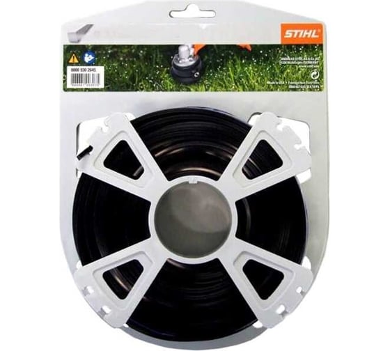 Леска триммерная круглого сечения 3,3 мм, 6 м, черного цвета STIHL 0000-930-2345