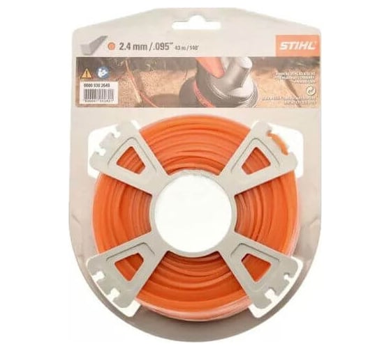 Леска триммерная квадратного сечения 2,4 мм, 43 м STIHL 0000-930-2640
