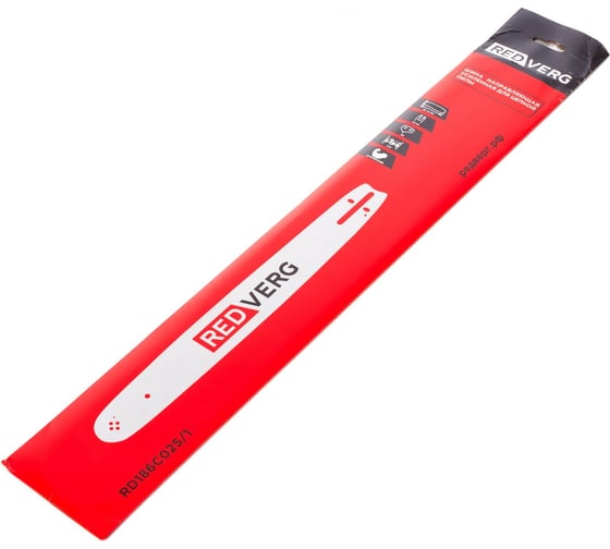 Шина усиленная для цепи 450 мм (16"), 3/8", 1.6 мм, 66 звеньев (RD186C025/1) REDVERG 6684108