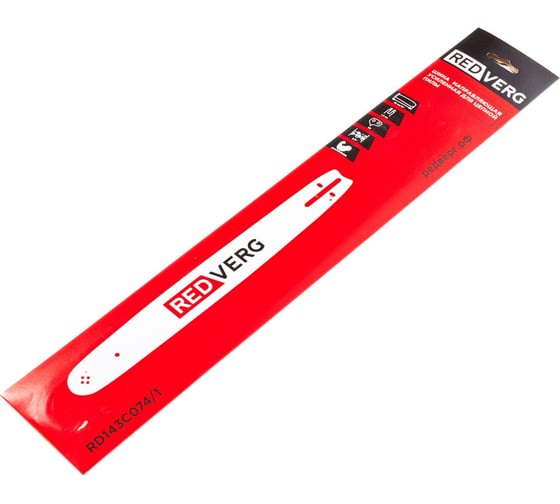 Шина усиленная для цепи 350 мм (14"), 3/8", 1.3 мм, 50 звеньев (RD143C074/1) REDVERG 6684105 1