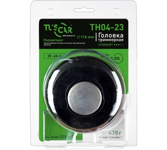 Головка триммерная TH04-23, Standart, гайка M10x1,25L TUSCAR 102042304-1 1