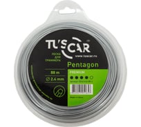 Леска для триммера Pentagon, Premium, 2.4 мм, 88 м TUSCAR 10161424-88-1