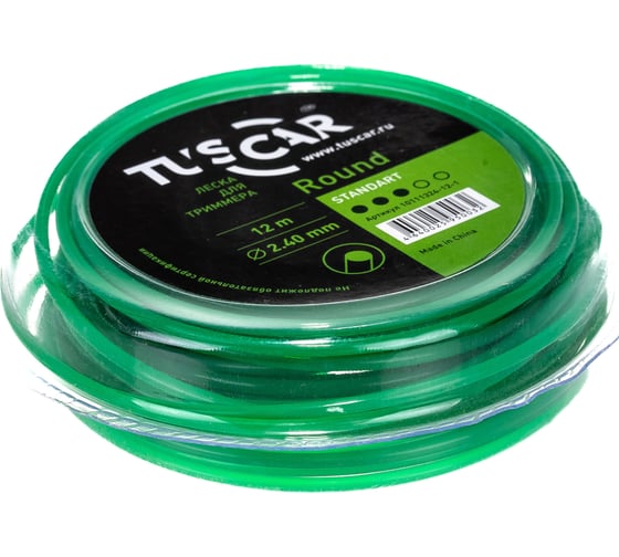 Леска для триммера Round, Standart, 2.4 мм, 12 м TUSCAR 10111324-12-1