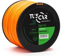 Леска для триммера Spiral, Premium, 2.4 мм, 349 м TUSCAR 10131424-349-4