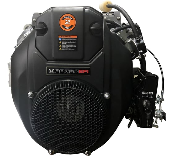 Двигатель бензиновый GB 750B EFI 28.575 мм Zongshen 1T90Q75BE