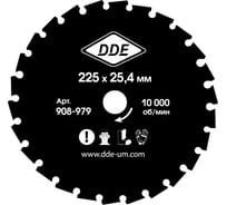 Нож для кустореза WOOD CUT 26 зубьев, 225x25.4/20 мм (толщина 2 мм) DDE 908-979