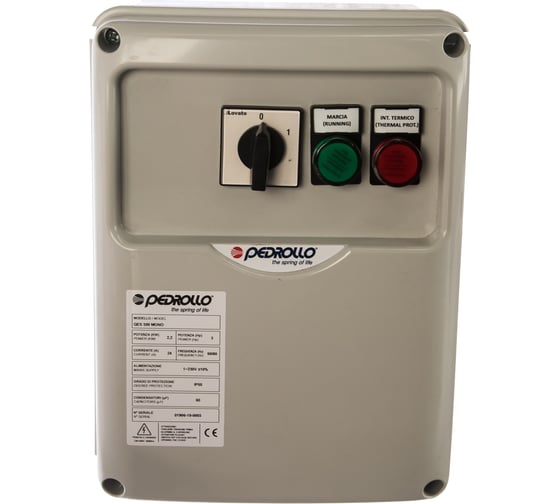 Пульт QES 300 MONO 2,2 кВт PEDROLLO 52VX300A1