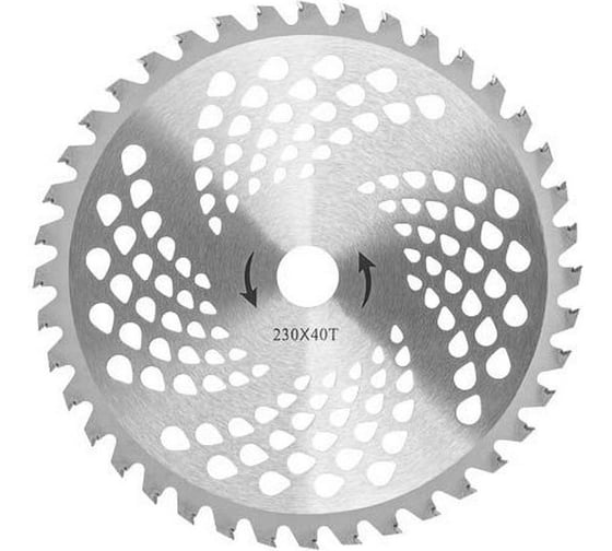 Нож для триммера ТВ 3018 AT 230x1.7x25.4 мм, 40 зубьев WORTEX 0333343 1