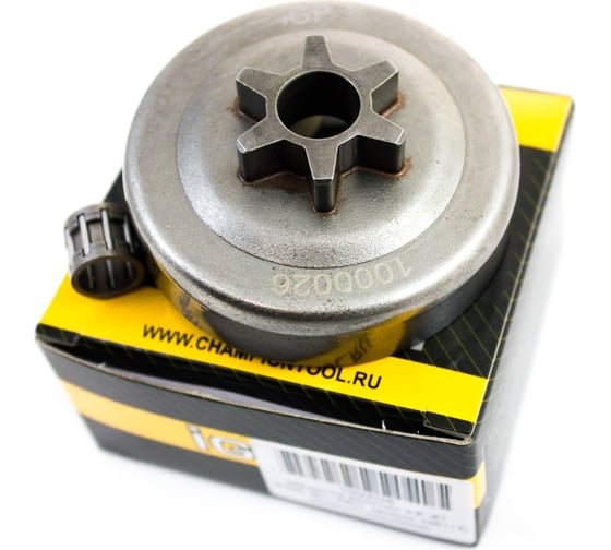 Ведущая звёздочка Champion-Сервис 3/8"-6Т (P350,351 H235,236,240) (аналог 106114 ) монолит + подшипник 1000026