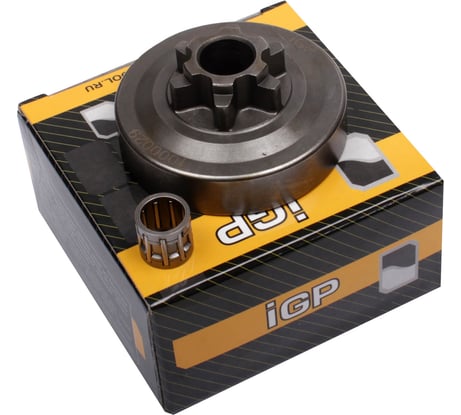 Ведущая звёздочка Champion-Сервис 3/8" Р 6Z (Китайские пилы 25сс,Champion125T) монолит + подшипник 1000029