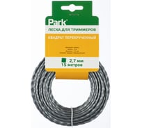 Леска для триммеров 2.7 мм, 15 м, квадрат перекрученный PARK 990631