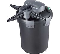 Ультрафиолетовый напорный биофильтр для водоема до 12 куб. м, UV 18W, габариты 413x491 мм, выход 20/25 Jebao BF-12000E